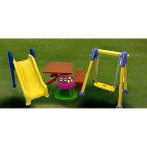 Bluey Toys Lot Accessories Slide Swing Table Bar B Que